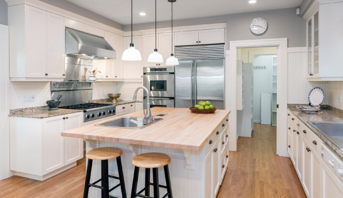 A clean and modern kitchen