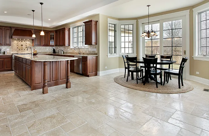 Stone Floor Cleaning Process step