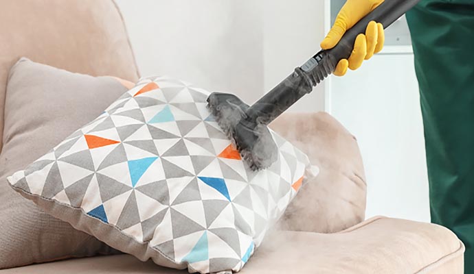 Throw pillow cleaning